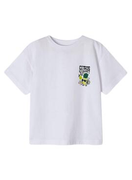 Camiseta Mayoral Citrus Blanco Para Niño