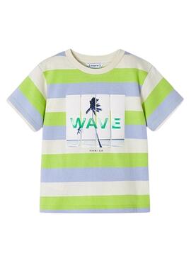 Camiseta Mayoral Wave Verde Para Niño