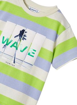 Camiseta Mayoral Wave Verde Para Niño