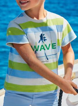 Camiseta Mayoral Wave Verde Para Niño