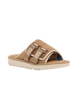 Sandalias UGG Goldencoast Strap Slide Beige Para Hombre