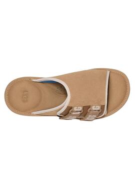 Sandalias UGG Goldencoast Strap Slide Beige Para Hombre