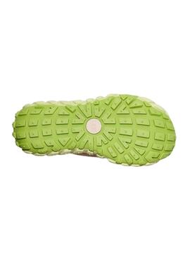 Sandalias UGG Venture Daze Slide Beige Y Verde Para Mujer