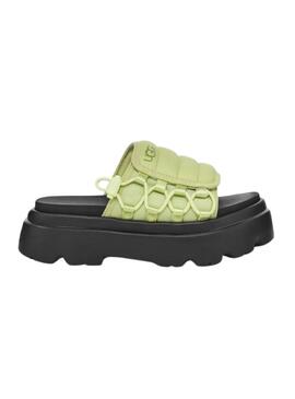 Sandalias UGG Callie Caterpillar Verde Y Negro Para Mujer