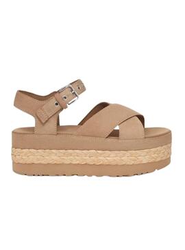 Sandalias UGG Aubrey Ankle Beige Para Mujer