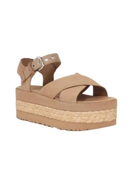 Sandalias UGG Aubrey Ankle Beige Para Mujer