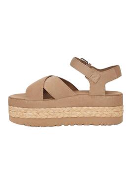 Sandalias UGG Aubrey Ankle Beige Para Mujer