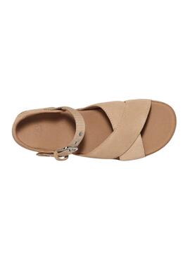 Sandalias UGG Aubrey Ankle Beige Para Mujer