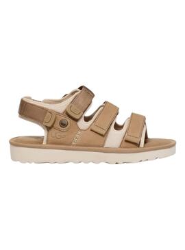 Sandalias Goldencoast Multistrap Beige Para Mujer