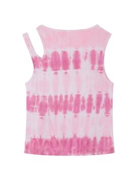 Camiseta Pepe Jeans Tie Dye Rosa Para Niña