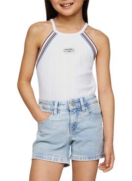 Top Tommy Hilfiger 1985 Blanco Para Niña