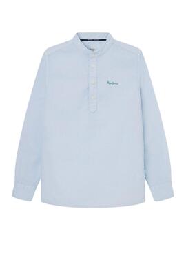 Camisa Pepe Jeans Jeffrey Azul Para Niño