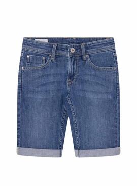 Bermuda Vaquera  Pepe Jeans Slim MR5 Para Niño