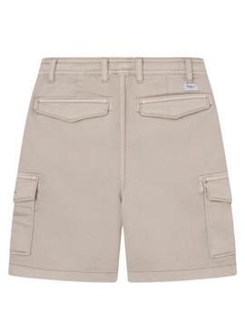 Bermudas Pepe Jeans Ted Beige Para Niño