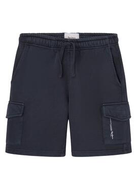 Bermudas Pepe Jeans Davide Cargo Gris Para Niño