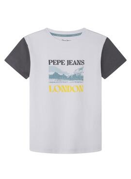 Camiseta Pepe Jeans Rick Blanco Para Niño
