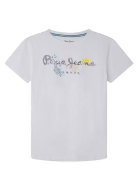Camiseta Pepe Jeans Redell Blanco Para Niño