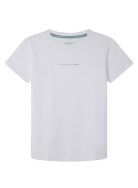 Camiseta Pepe Jeans Davide Blanco Para Niño