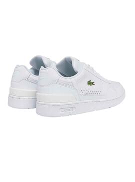 Zapatillas Lacoste T-Clip Piel Blanco para Hombre