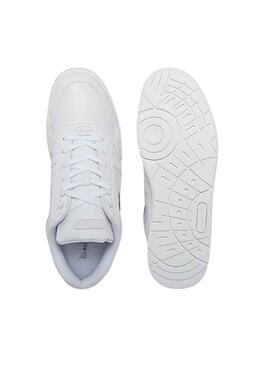 Zapatillas Lacoste T-Clip Piel Blanco para Hombre