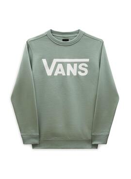 Sudadera Vans Classic Crew Verde Para Niños