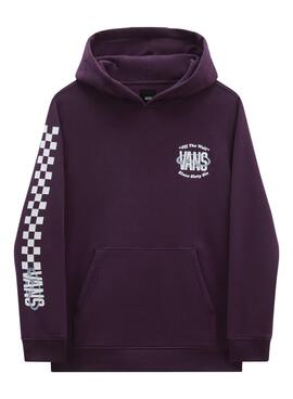 Sudadera Vans Sixty Six Granate Para Niño