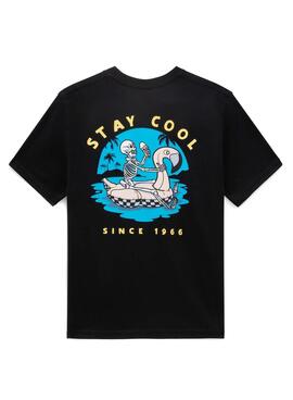 Camiseta Vans Stay Cool Negro Para Niño