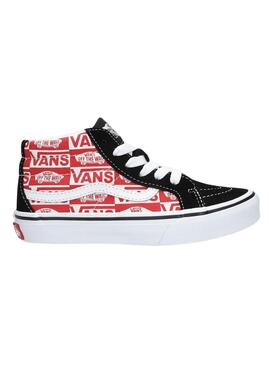 Zapatillas Vans SK8-Mid Reissue Logo Rojo Niños