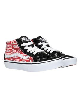 Zapatillas Vans SK8-Mid Reissue Logo Rojo Niños