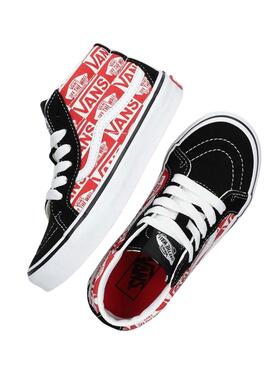 Zapatillas Vans SK8-Mid Reissue Logo Rojo Niños