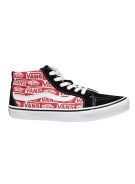 Zapatillas Vans SK8-Mid Reissue Logo Rojo Junior