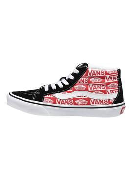 Zapatillas Vans SK8-Mid Reissue Logo Rojo Junior