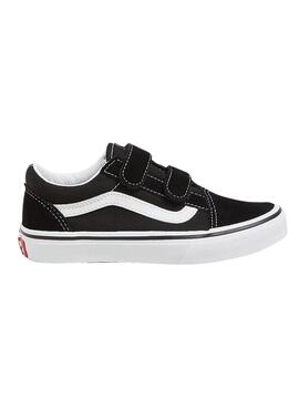 Zapatilla Vans UY Old Skool Velcro Negro Junior