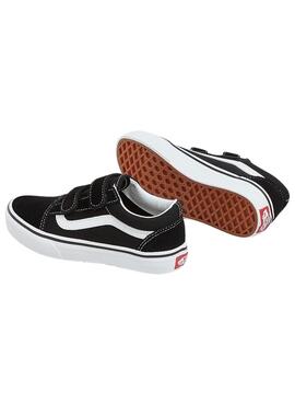 Zapatilla Vans UY Old Skool Velcro Negro Junior