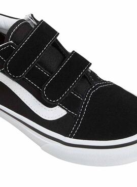 Zapatilla Vans UY Old Skool Velcro Negro Junior