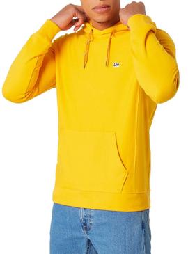 Sudadera Lee Basic Hoodie Amarillo Hombre