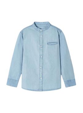 Camisa Mayoral Denim Azul Para Niño