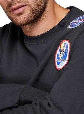 Sudadera Jack and Jones Nasa Negro Hombre