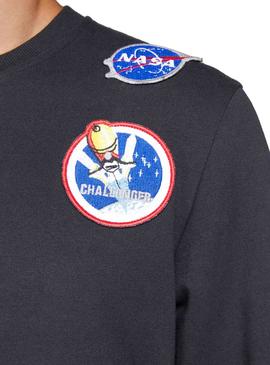 Sudadera Jack and Jones Nasa Negro Hombre