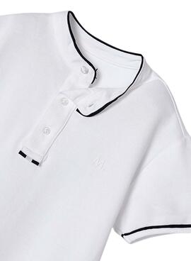 Polo Mayoral Cuello Mao Blanco Para Niño