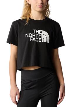 Camiseta The North Face Crop Easy Negro Para Niña