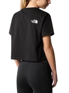 Camiseta The North Face Crop Easy Negro Para Niña