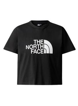 Camiseta The North Face Crop Easy Negro Para Niña