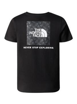 Camiseta The North Redbox Negro Para Niño
