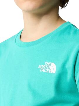 Camiseta The North Face Simple Dome Turquesa Niños