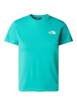 Camiseta The North Face Simple Dome Turquesa Niños