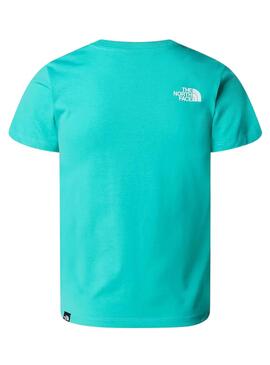 Camiseta The North Face Simple Dome Turquesa Niños