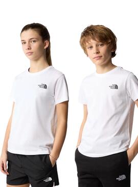 Camiseta The North Face Simple Dome Blanco Niños