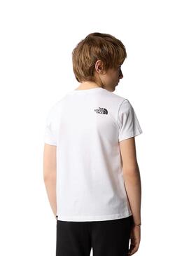 Camiseta The North Face Simple Dome Blanco Niños