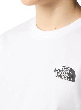 Camiseta The North Face Simple Dome Blanco Niños